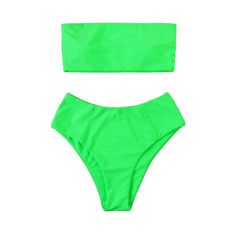 Neon green two piece size medium